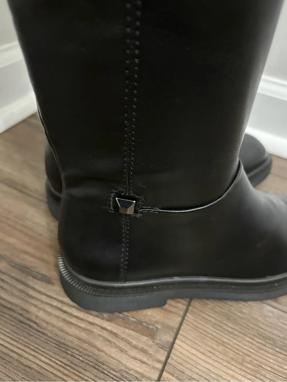 Franco Sarto Black Over-the-Knee Stretch Boots